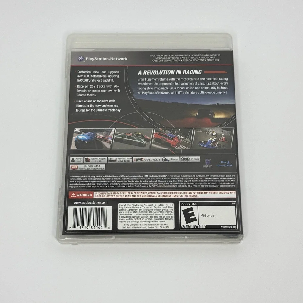 Gran Turismo 5 (Sony PlayStation 3, 2010) PS3 CIB With Manual Tested Working